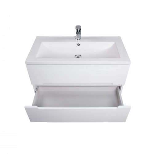 Тумба Octavio 60-A с умывальником Cosmopolitan 60 белая