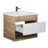 Тумба Oslo 70 Wood з умивальником Ideal 70 дуб крафт/біла
