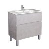 Тумба Палермо 80-U з умивальником SU-80 бетон світлий