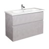 Тумба Палермо 100-U з умивальником ID-100 бетон світлий