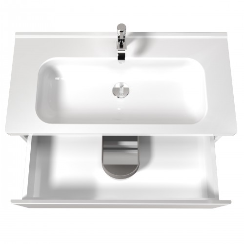 Тумба Палермо 90-U з умивальником ID-90 біла