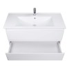 Тумба Сорренто 100-A з умивальником SU-100 біла