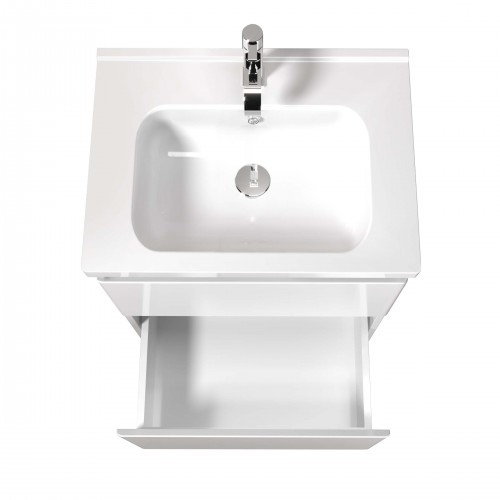 Тумба Сорренто 60-A з умивальником ID-60 біла