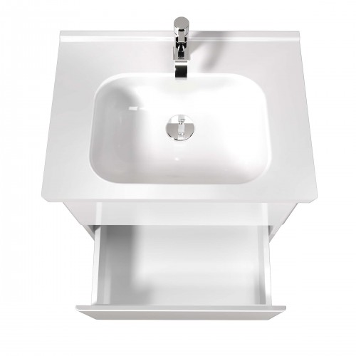 Тумба Сорренто 70-A з умивальником ID-70 біла