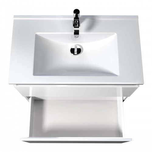 Тумба Сорренто 80-A з умивальником SU-80 біла