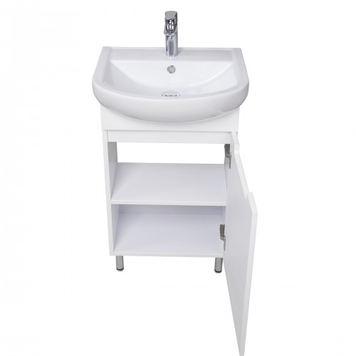 Тумба Тетріс 50 з умивальником Arteco 50 біла