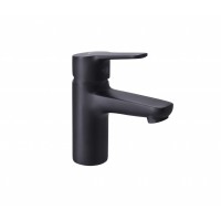 Смеситель для умывальника Rubineta Uno-18 черный Смеситель для умывальника Rubineta Uno-18 черный