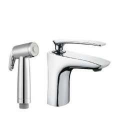 Змішувач для умивальника Rubineta (Aero-17) з лійкой для біде 540032N