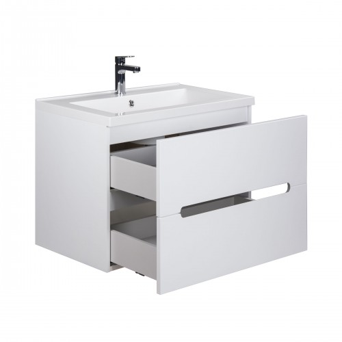 Тумба Octavio 60-A с умывальником Cosmopolitan 60 белая