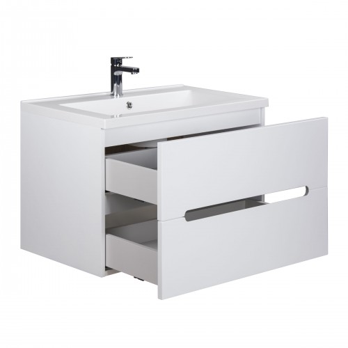 Тумба Octavio 70-A с умывальником Cosmopolitan 70 белая