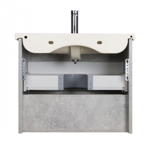 Тумба Oslo 70 Loft с умывальником Ideal 70 бетон/белая