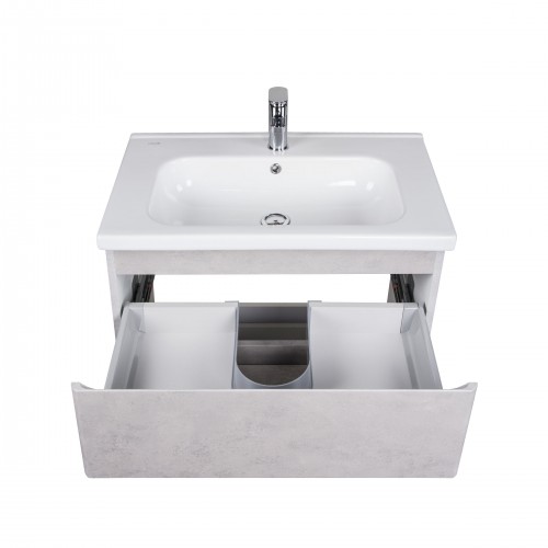 Тумба Палермо 70-U з умивальником ID-70 бетон світлий