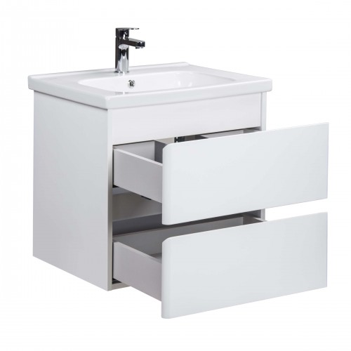 Тумба Сорренто 70-A з умивальником ID-70 біла