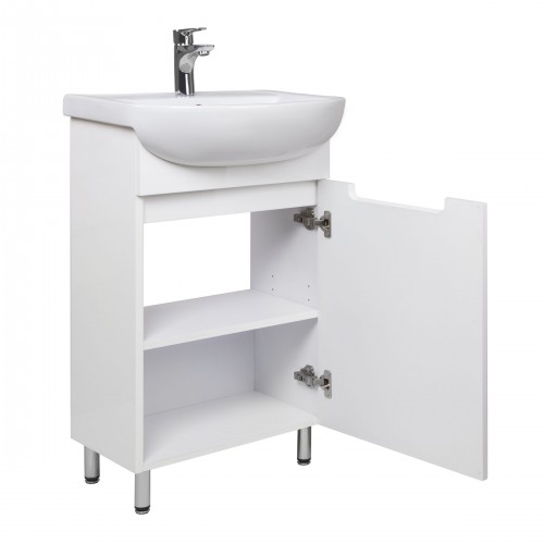 Тумба Тетріс 50 з умивальником Arteco 50 біла