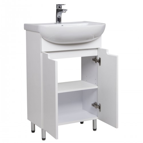 Тумба Тетріс 55 з умивальником Arteco 55 біла