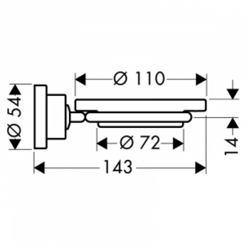 Мыльница Axor Citterio HansGrohe (41733000)