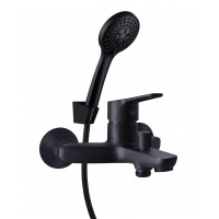 Смеситель для ванны Rubineta Uno-10/K черный