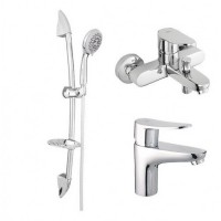 Комплект змішувачів Rubineta (Static-18 + Static-10 + Accord-Aqua-Superflex (WT) 625003 **