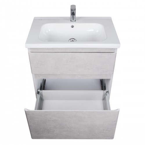 Тумба Палермо 70-U з умивальником ID-70 бетон світлий