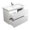 Тумба Палермо 90-U з умивальником ID-90 біла