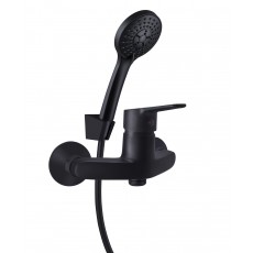 Змішувач для душу Rubineta Uno-12/K (чорний)