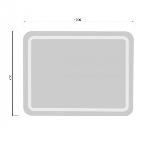 Зеркало Палермо 75х190/100х75 с LED-подсветкой