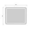 Зеркало Палермо 70х80/80х70 с LED-подсветкой
