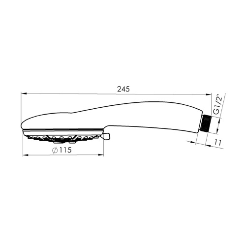 Ручний душ Rubineta Storm 622019