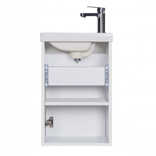 Тумба Сіті 40-A з умивальником Como 40 біла підвісна