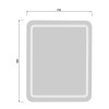 Зеркало Палермо 70х80/80х70 с LED-подсветкой