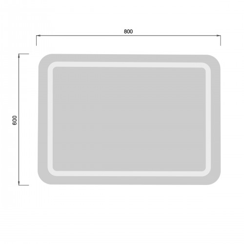 Зеркало MD-LED 60х80/80x60 с LED-подсветкой