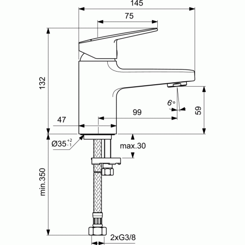Змішувач для умивальника Ideal Standard Ceraplan BD200AA