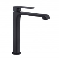Смеситель для умывальника PERLA "Teddy" Высокий черный PBZ6113B