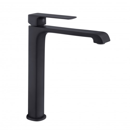 Змішувач для умивальника PERLA "Teddy" ВИСОКИЙ ЧОРНИЙ PBZ6113B