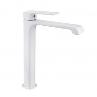 Змішувач для умивальника PERLA "Teddy" ВИСОКИЙ БІЛИЙ PBZ6113W 