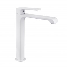 Змішувач для умивальника PERLA "Teddy" ВИСОКИЙ БІЛИЙ PBZ6113W 