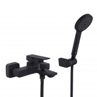 Змішувач для ванни PERLA "Robin" з аксесуарами ЧОРНИЙ PBZ6204В