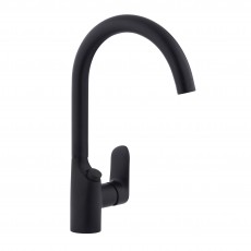 Смеситель для кухни PERLA "Leo" ЧЕРНЫЙ с подключением к фильтру PBZ6902B