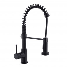 Змішувач для кухні PERLA "Henry " ЧОРНИЙ на пружині PBZ6912B