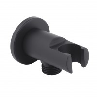 Переход PERLA 1/2 н-н круглый с держателем ЧЕРНЫЙ PSA2431B