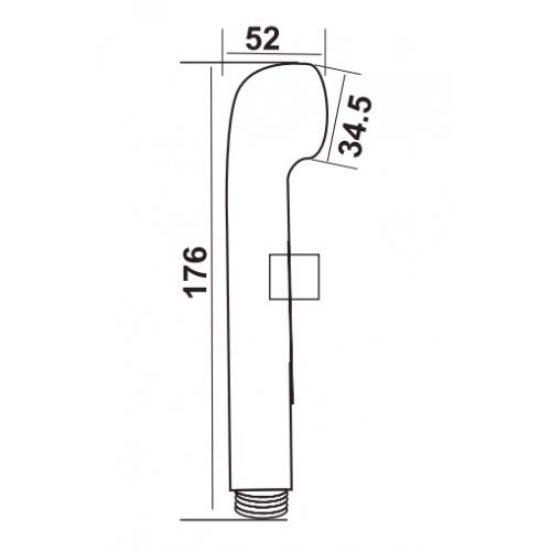 Лійка PERLA для біде Polly хром PSJ7104