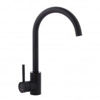 Смеситель для кухни PERLA "OCELI" ЧЕРНЫЙ "U" PSS101B