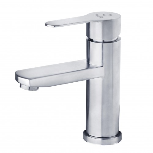 Смеситель для умывальника PERLA "OCELI" б\пр. нержавеющая сталь PSS103