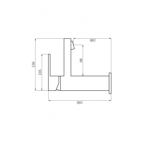 Смеситель для умывальника PERLA "OCELI" б\пр. нержавеющая сталь PSS103