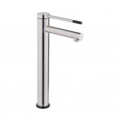 Змішувач для умивальника PERLA "Jessy" ВИСОКИЙ Нерж-чорний PSS1213B