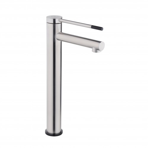 Смеситель для умывальника PERLA "Jessy" Высокий Нерж-черный PSS1213B