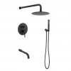 Змішувач для душу PERLA "SMART" вбудований круглий ЧОРНИЙ 3 реж PSS7804B