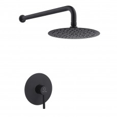 Змішувач для душу PERLA "SMART" вбудований круглий ЧОРНИЙ PSS7805B