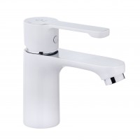 Смеситель для умывальника PERLA "VINCHI" БЕЛЫЙ-ХРОМ PSA2108W