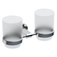 CR 220 Ravak Тримач з двома стаканами для зубних щіток (скло)